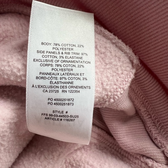 Aritzia Cozy Sweatfleece Boyfriend 1/2 Zip - Cupid Pink - Small - Picture 7 of 10